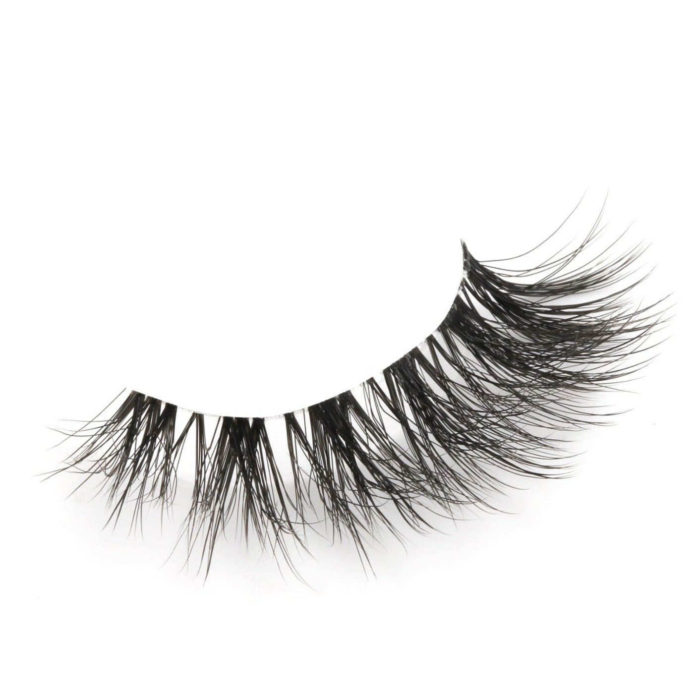 Wispy clear band fake eyelashes